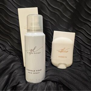 GOLDIE LOCKS Flexible Hold Hairspray 3.4oz & Flyaway Fix Pomade Stick